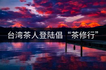 臺灣茶人登陸倡“茶修行”