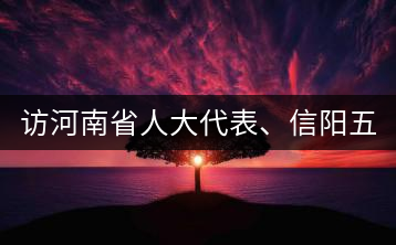 訪河南省人大代表、信陽五岳集團(tuán)董事長胡鎮(zhèn)——茶鄉(xiāng)亦飄茶油香