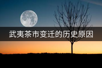 武夷茶市變遷的歷史原因