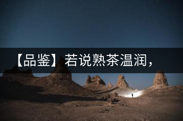 【品鑒】若說熟茶溫潤，怎可少了那玖香？