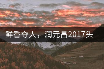 鮮香奪人，潤元昌2017頭采小青柑即將上市
