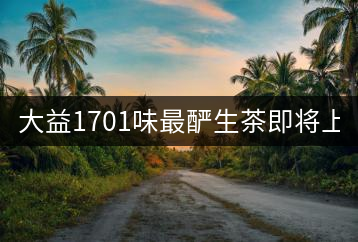 大益1701味最釅生茶即將上市！