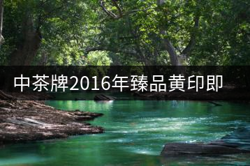 中茶牌2016年臻品黃印即將上市！