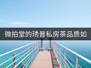 微拍堂的琇普私房茶品質(zhì)如何？
