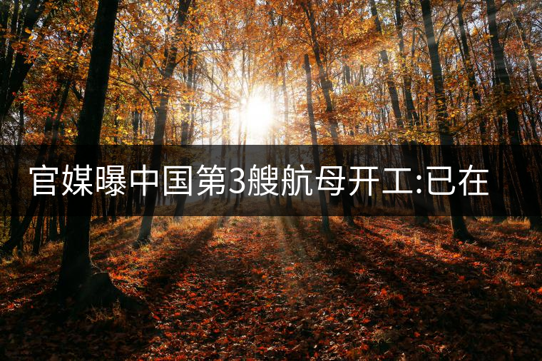 官媒曝中國(guó)第3艘航母開工:已在船臺(tái)建造 官媒曝中國(guó)第3艘航母開工:已在船臺(tái)建造
