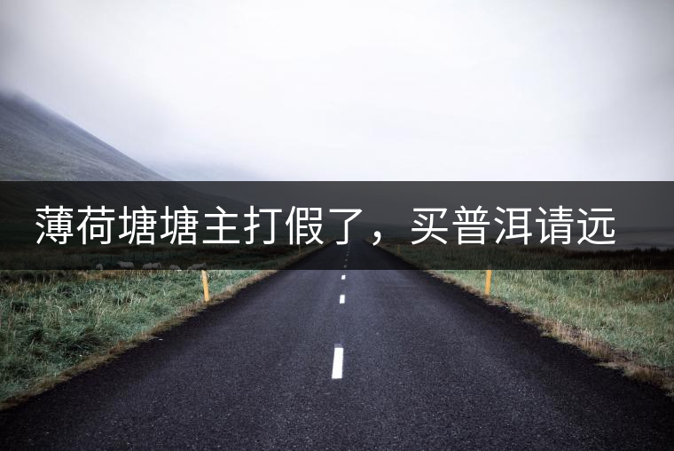 薄荷塘塘主打假了，買普洱請(qǐng)遠(yuǎn)離那些講故事的奸商