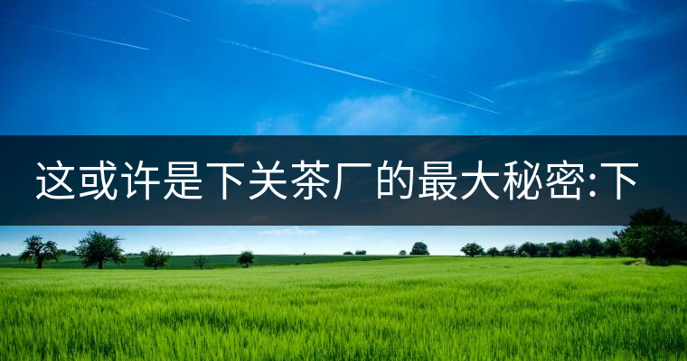這或許是下關(guān)茶廠的最大秘密:下關(guān)沱茶“煙香”究竟從...這或許是下關(guān)茶廠的最大秘密：下關(guān)沱茶“煙香”究竟從何而來？