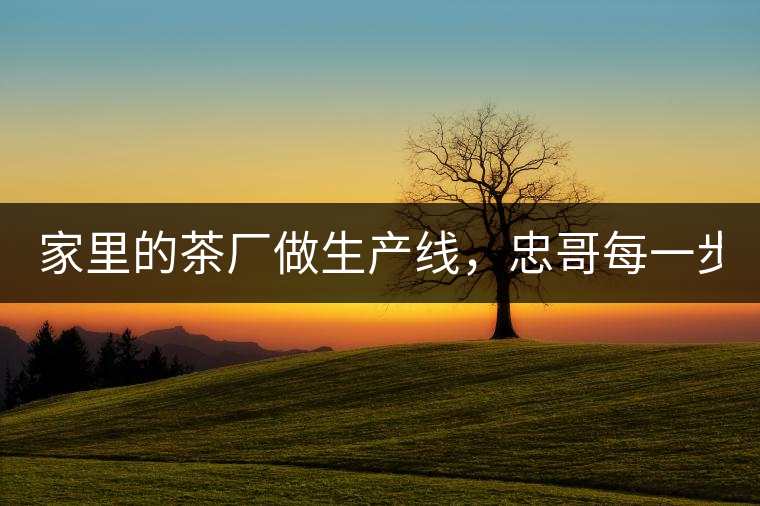 家里的茶廠做生產(chǎn)線，忠哥每一步都親自做，每個步驟...家里的茶廠做生產(chǎn)線，忠哥每一步都親自做，每個步驟都非常嚴(yán)謹(jǐn)！