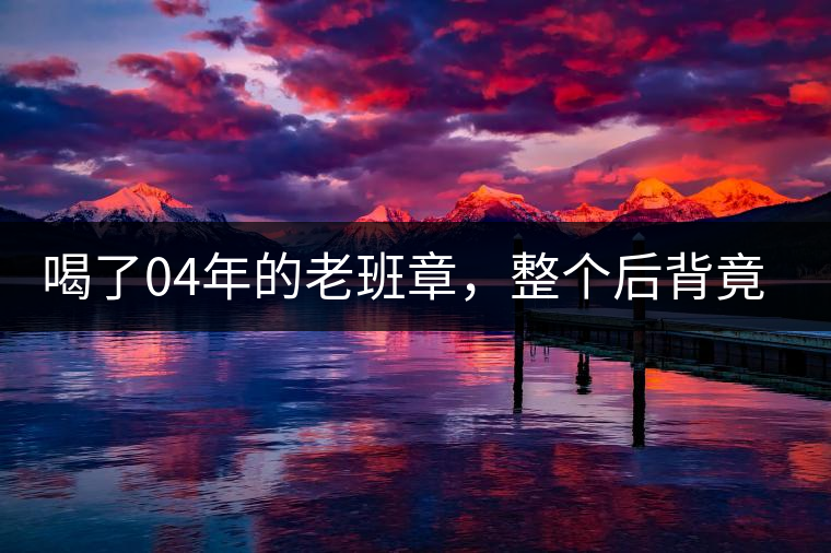 喝了04年的老班章，整個后背竟然騰騰生煙？