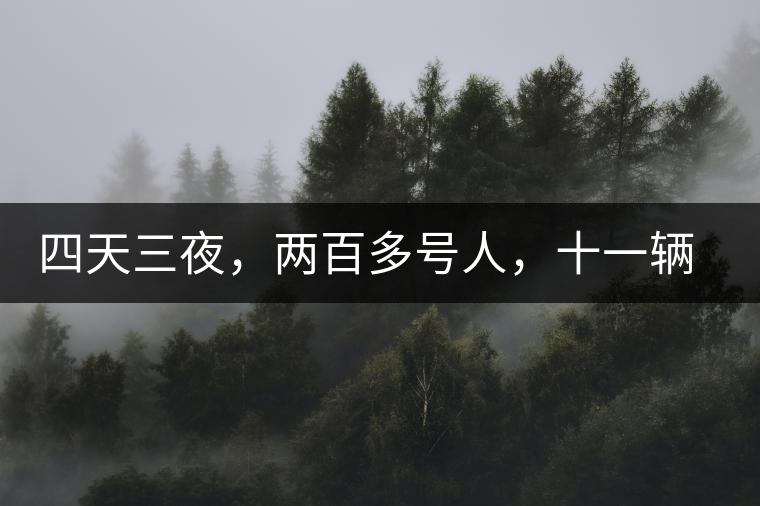 四天三夜，兩百多號人，十一輛中巴車，歲月知味易武茶山行活動
