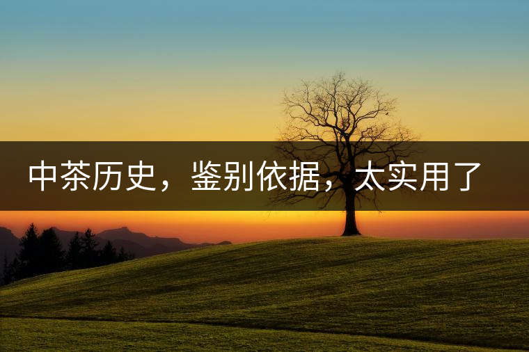 中茶歷史，鑒別依據(jù)，太實(shí)用了中茶歷史，鑒別依據(jù)，太實(shí)用了