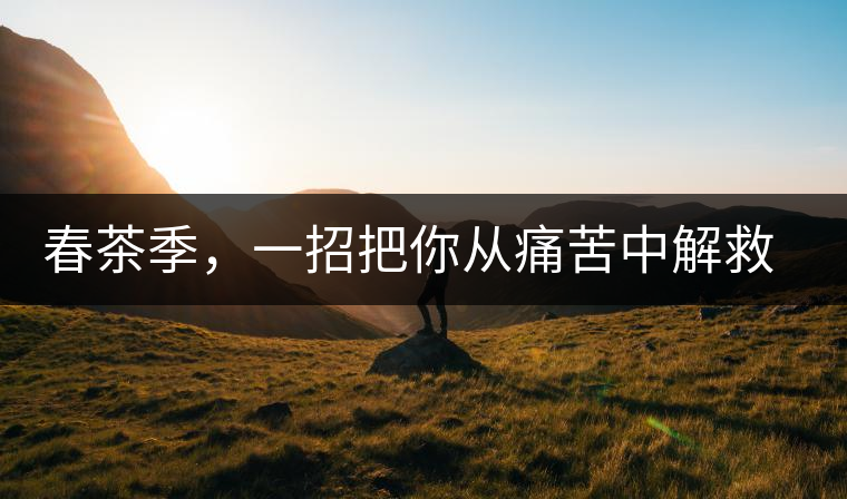 春茶季，一招把你從痛苦中解救出來