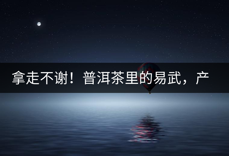 拿走不謝！普洱茶里的易武，產(chǎn)區(qū)分級系統(tǒng)介紹