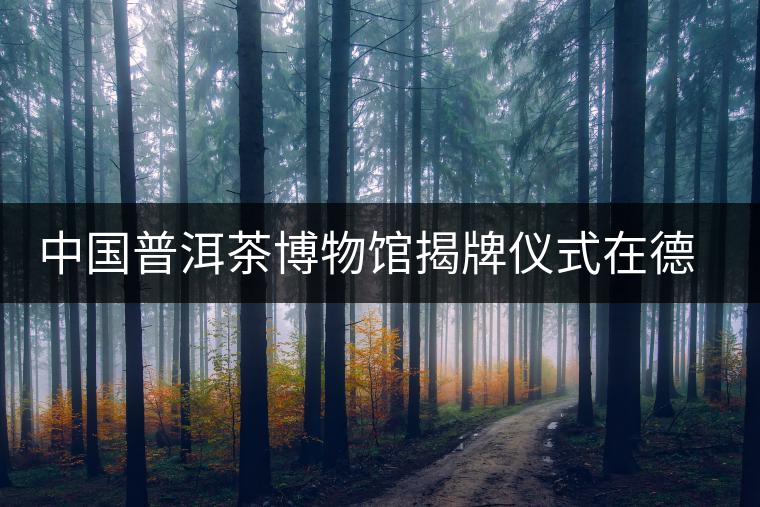 中國普洱茶博物館揭牌儀式在德宏芒市舉行