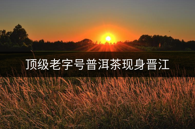 頂級老字號普洱茶現(xiàn)身晉江 頂級老字號普洱茶現(xiàn)身晉江