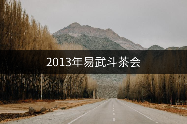 2013年易武斗茶會(huì)