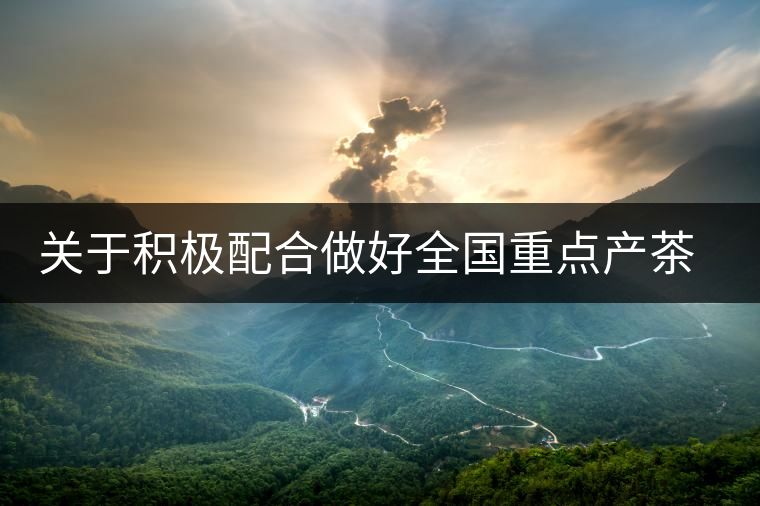 關(guān)于積極配合做好全國重點產(chǎn)茶縣、百強(qiáng)茶企和年度經(jīng)濟(jì)人物調(diào)查推選工作的通知