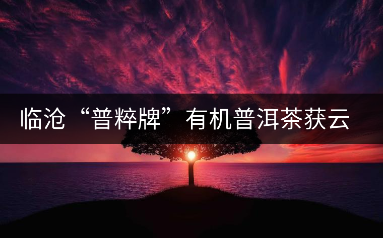 臨滄“普粹牌”有機(jī)普洱茶獲云南名牌農(nóng)產(chǎn)品稱號(hào)