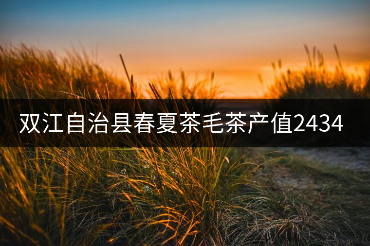 雙江自治縣春夏茶毛茶產(chǎn)值243465.12萬元，平均價穩(wěn)居全市版首