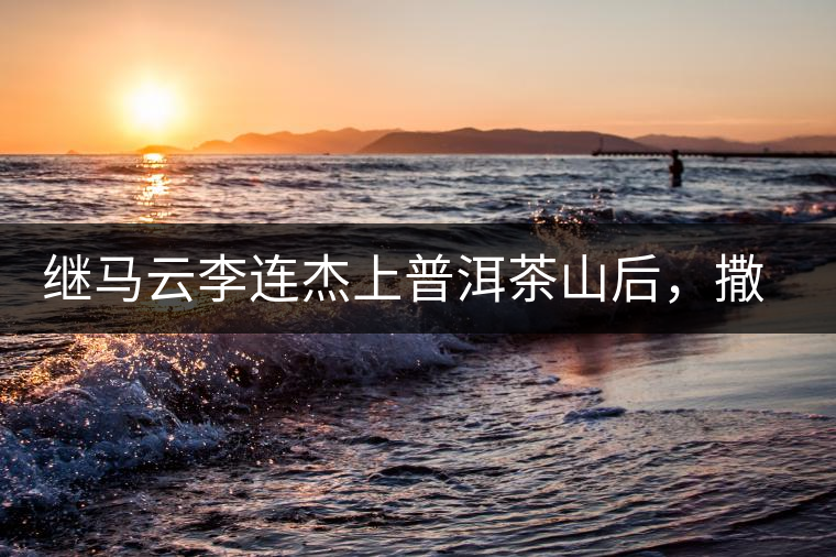繼馬云李連杰上普洱茶山后，撒貝寧劉愷威也來了