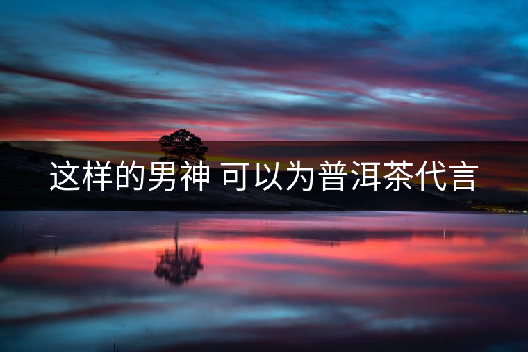 這樣的男神 可以為普洱茶代言 這樣的男神 可以為普洱茶代言