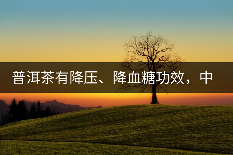 普洱茶有降壓、降血糖功效，中老年人不再懼怕糖尿病