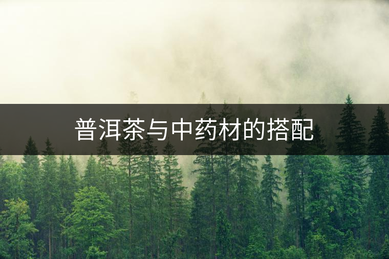 普洱茶與中藥材的搭配