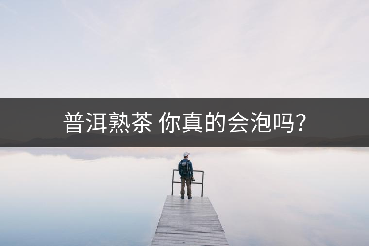 普洱熟茶 你真的會泡嗎？