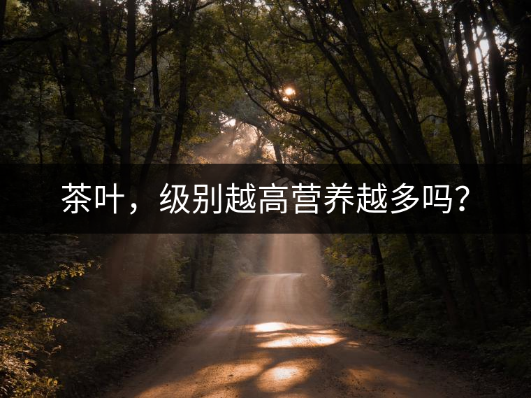 茶葉，級別越高營養(yǎng)越多嗎？