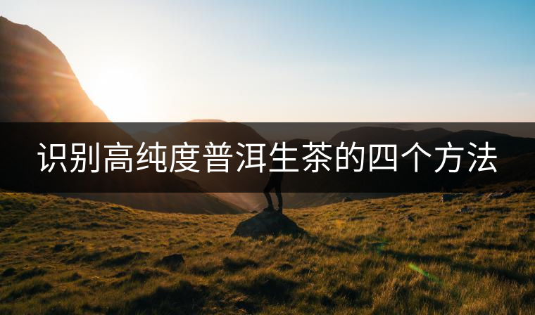 識別高純度普洱生茶的四個方法