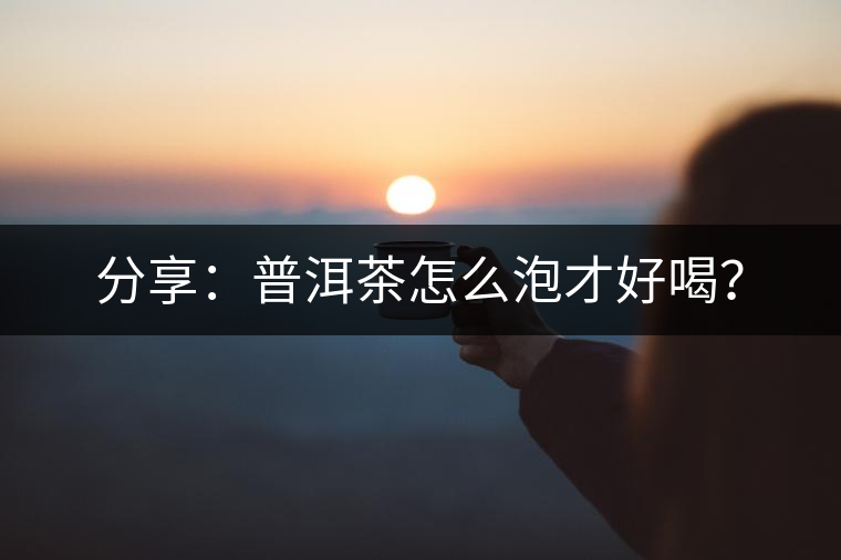 分享：普洱茶怎么泡才好喝？