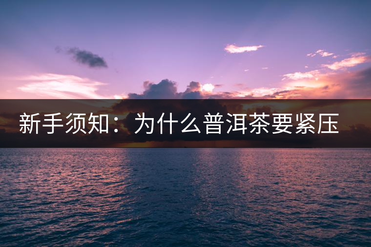 新手須知：為什么普洱茶要緊壓而不散存？
