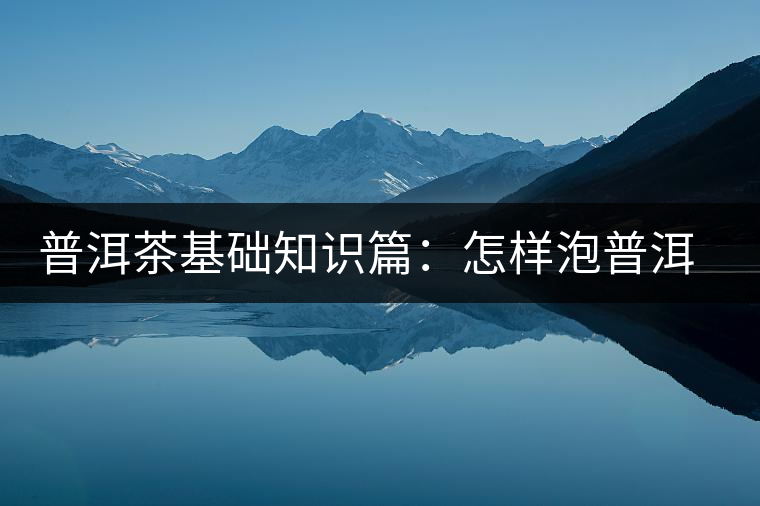 普洱茶基礎(chǔ)知識篇：怎樣泡普洱茶才會更好喝？