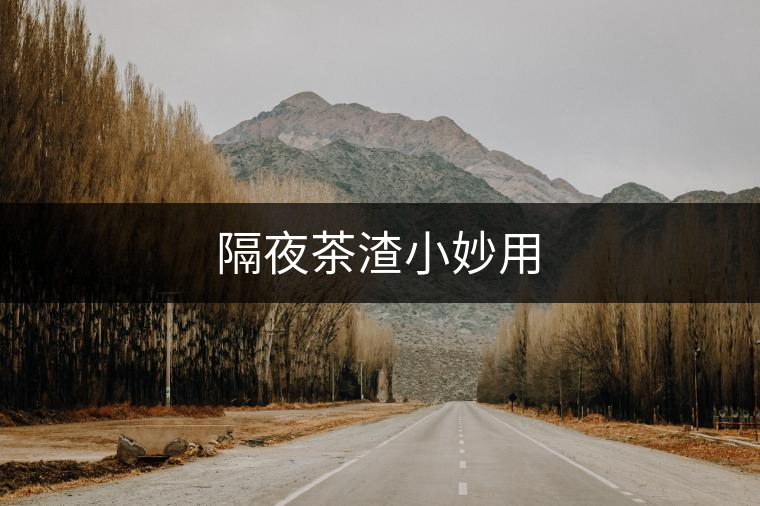 隔夜茶渣小妙用