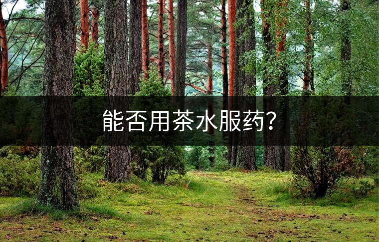 能否用茶水服藥？