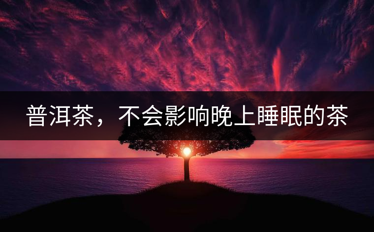 普洱茶，不會影響晚上睡眠的茶