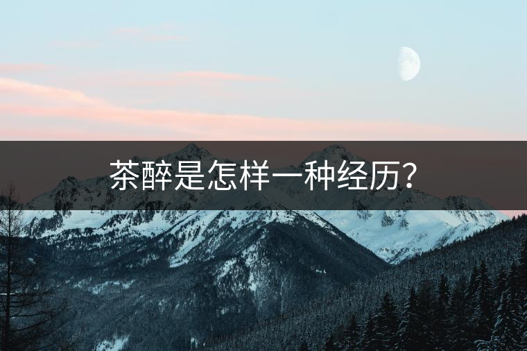 茶醉是怎樣一種經(jīng)歷？