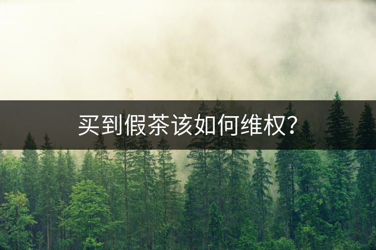 買到假茶該如何維權？