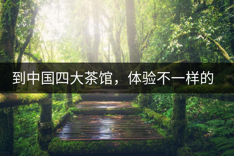 到中國四大茶館，體驗不一樣的喝茶氛圍