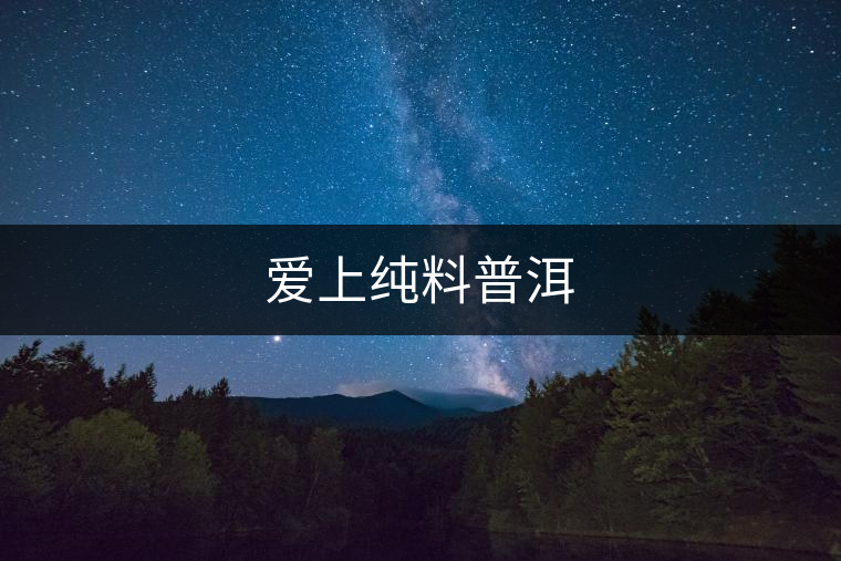 愛上純料普洱