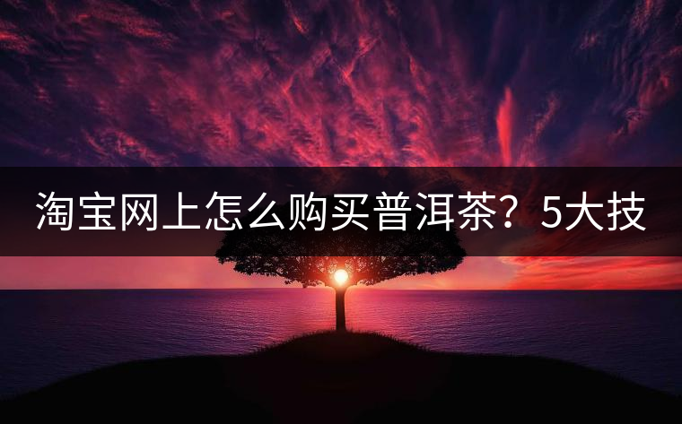 淘寶網(wǎng)上怎么購買普洱茶？5大技巧告訴你（干貨）