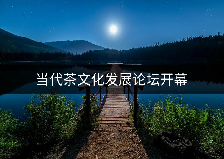 當(dāng)代茶文化發(fā)展論壇開(kāi)幕