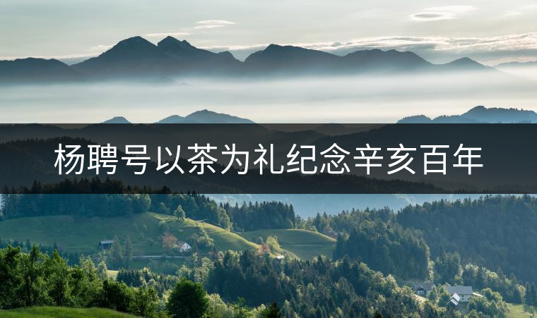 楊聘號以茶為禮紀念辛亥百年