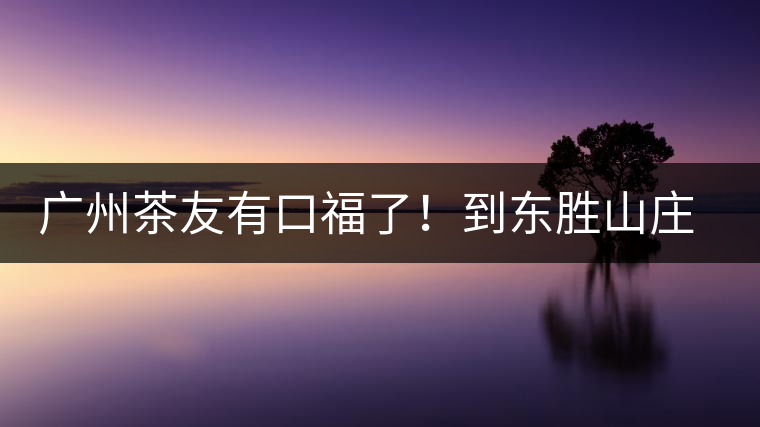 廣州茶友有口福了！到東勝山莊吃“普洱雞”去——