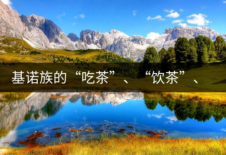 基諾族的“吃茶”、“飲茶”、“喝茶”與“敬茶”