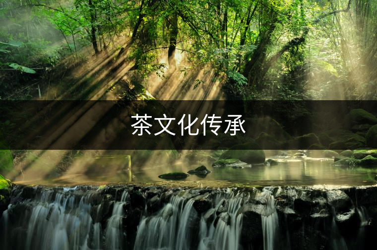 茶文化傳承 茶文化傳承