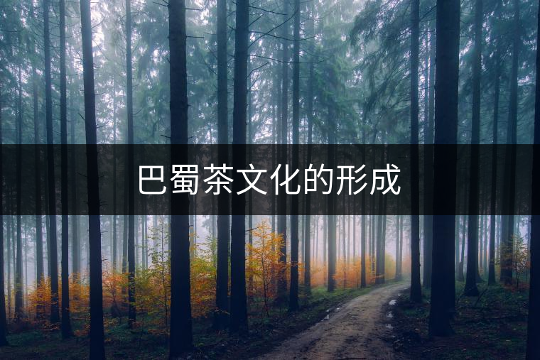 巴蜀茶文化的形成 巴蜀茶文化的形成