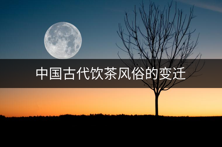 中國古代飲茶風(fēng)俗的變遷