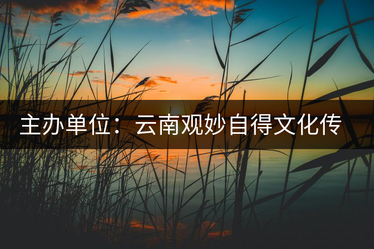 主辦單位：云南觀妙自得文化傳播公司、云南文化藝術(shù)學(xué)會(huì)