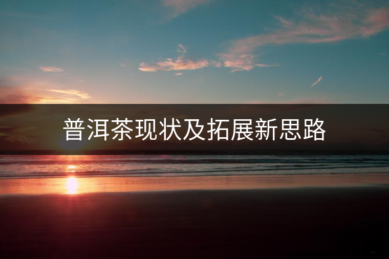普洱茶現(xiàn)狀及拓展新思路